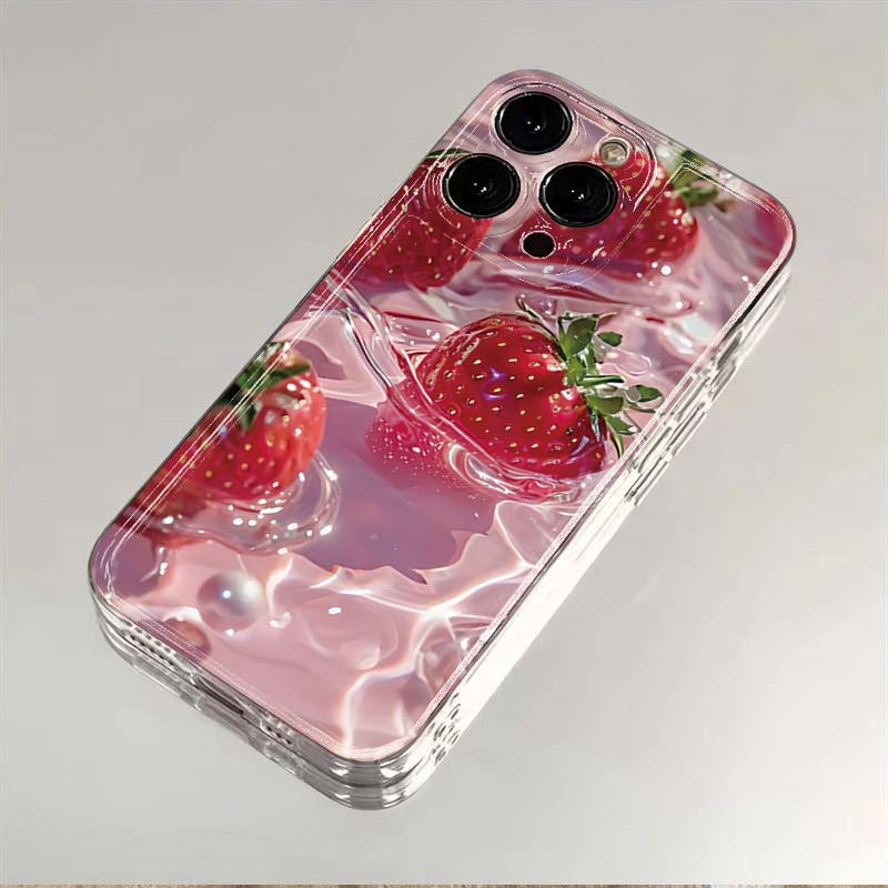 Strawberry Huller - Obst Erdbeere Zitrone Muster Fall für