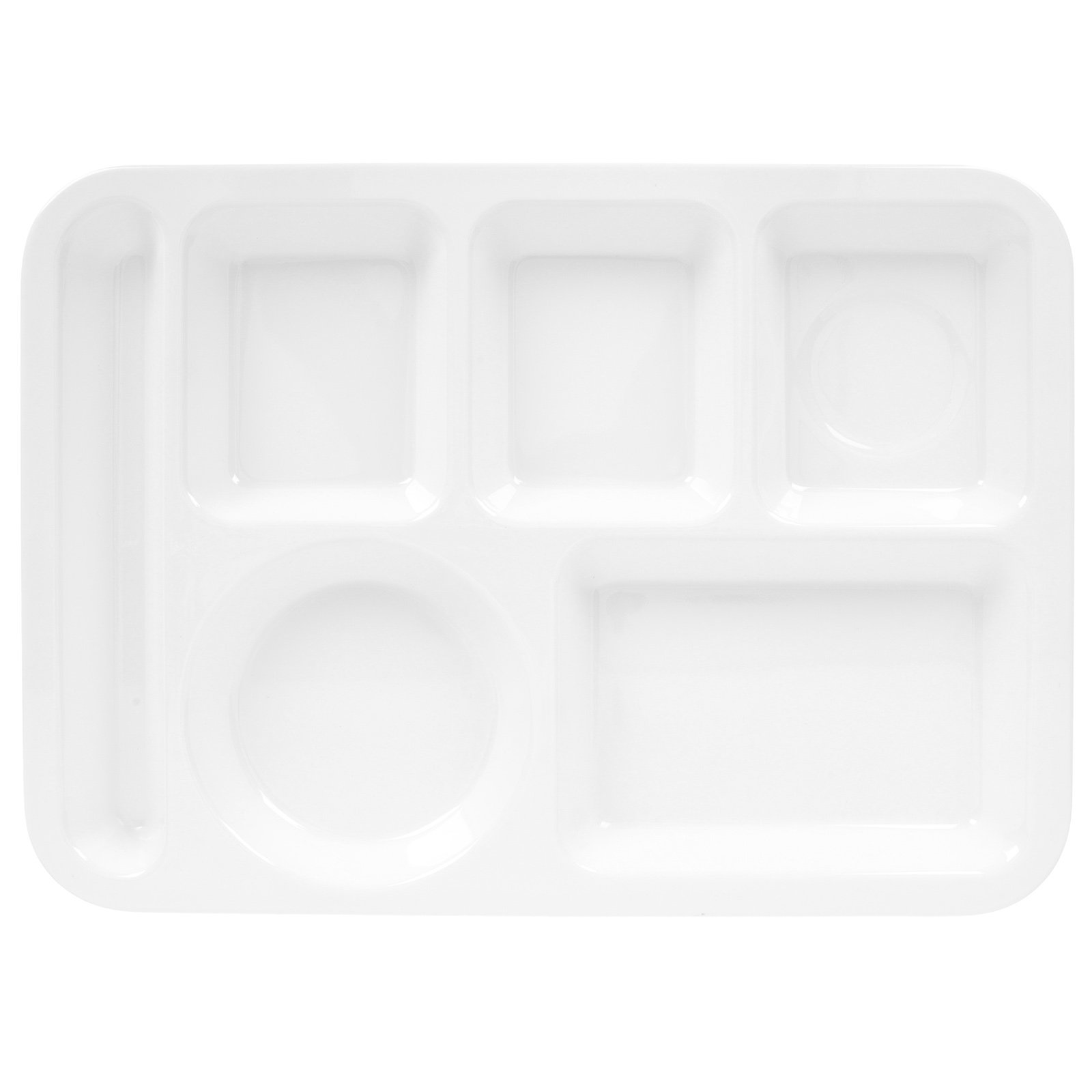 Meal Prep Healthy Breakfast - 6-Fach Unterteilter Frühstücksteller, Multi-Gitter Portionkontroll-Servierteller für