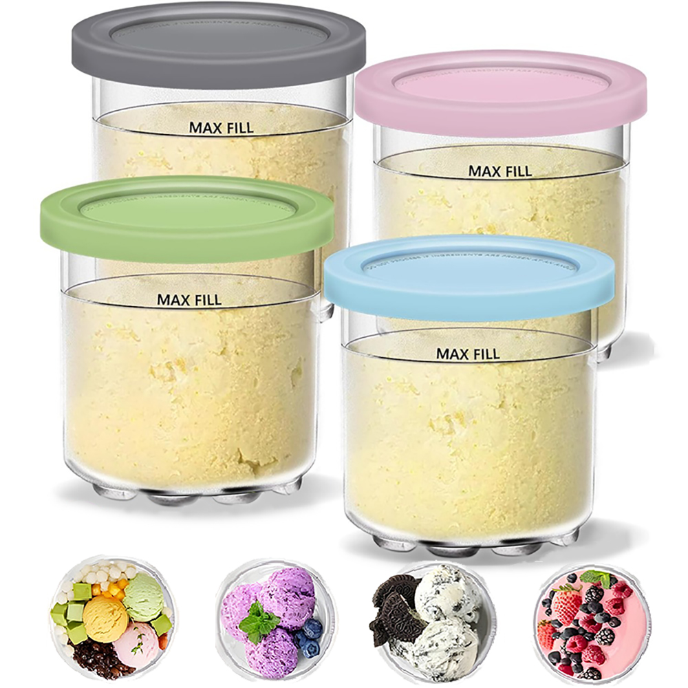 Meal Prep Overnight Oats - Creami Pints und Deckel für Ninja-4er