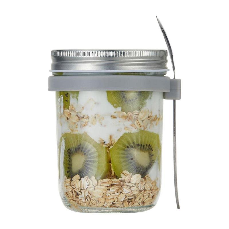 Overnight Oat Jar - 600 ml große Kapazität Overnight Oats