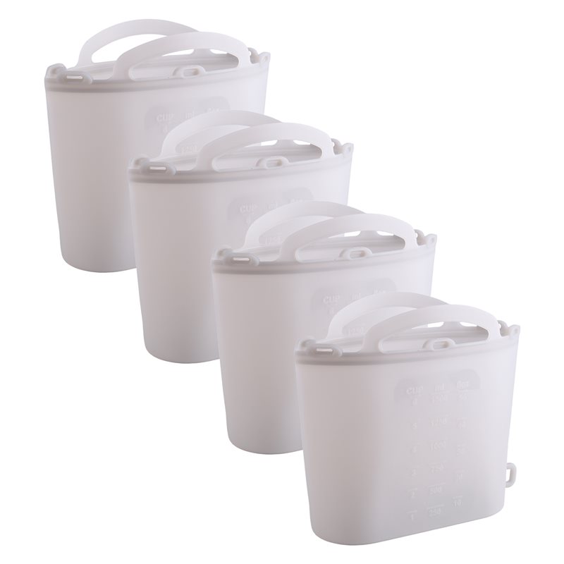 Meal Prep Freezer - AB66-Frischhaltebeutel, selbstverschließender Lebensmittel-Aufbewahrungsbeutel in Lebensmittelqualität, wiederverwendbares