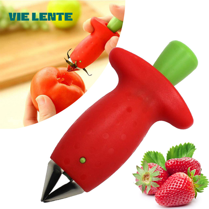 Strawberry Huller - Erdbeerschäler, Ananasschneider, neuartiger Tomatenstiele, Entferner, Obstmesser,