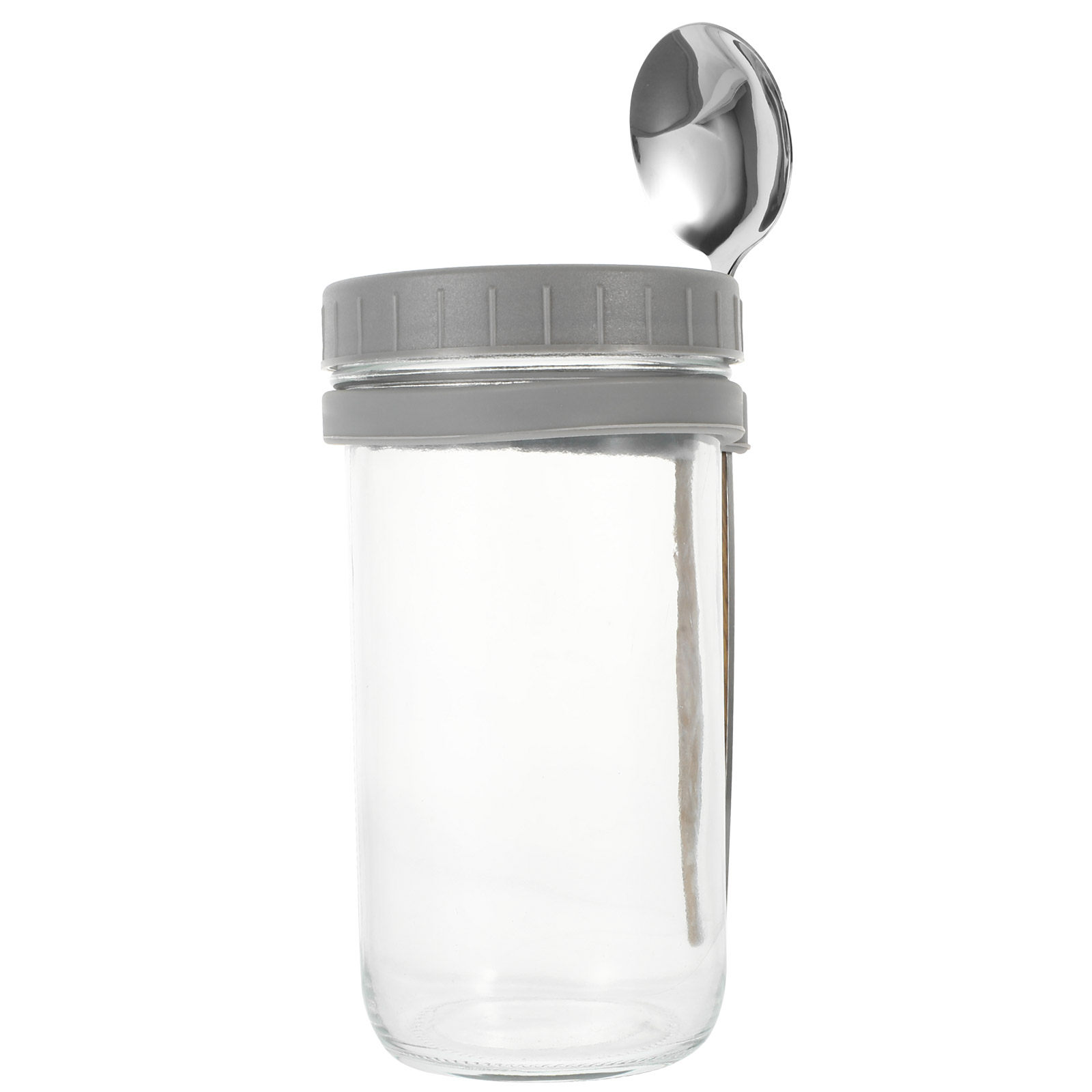 Overnight Oat Jar - 1 Set Stilvoller Glas-Vorratsbehälter für Overnight