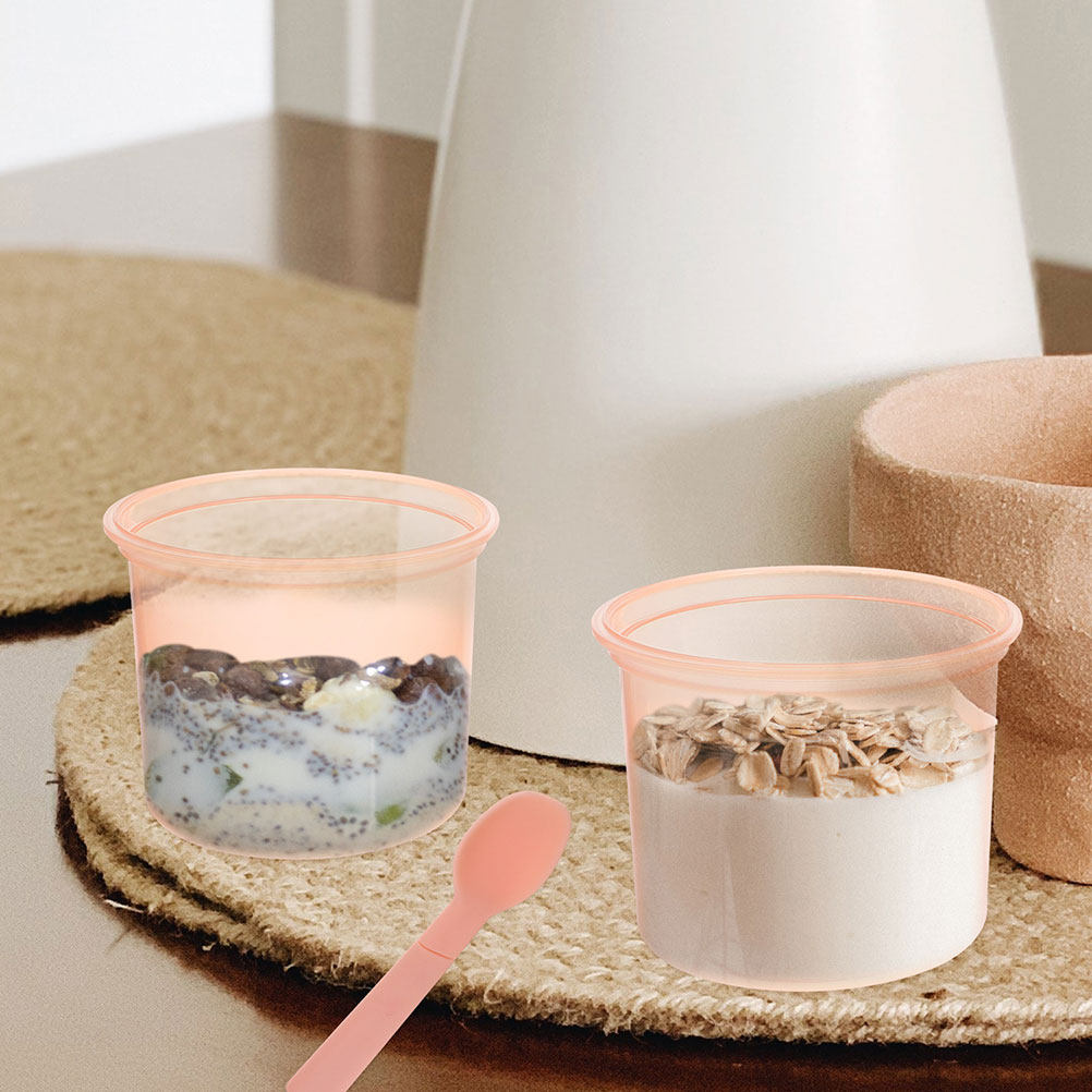 Meal Prep Overnight Oats - 2-teiliges Overnight-Oats-Gläser-Set, Premium Auslaufsicherer Müslibehälter mit