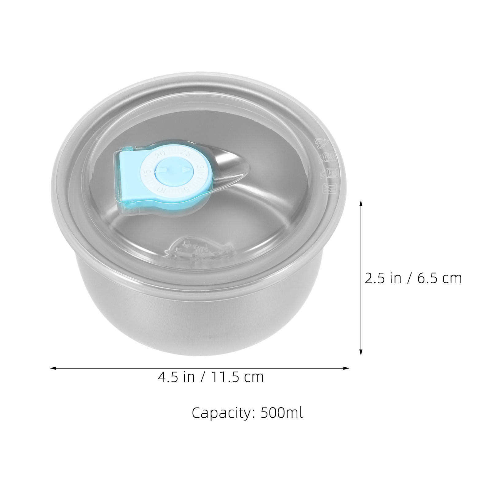 Meal Prep Freezer - 6 Stück Hausgemachte Eiscreme-Boxen aus Edelstahl,