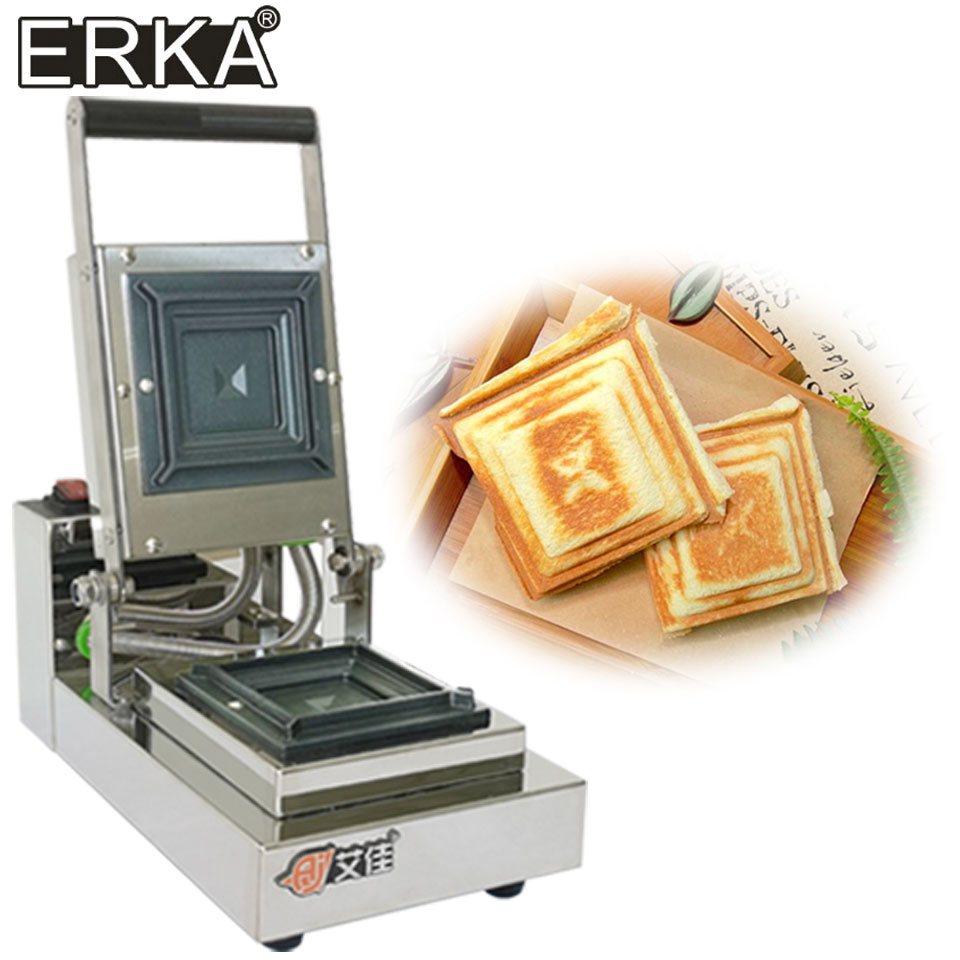 Breakfast Sandwich Press - ERKA Hot Press Sandwich Maker, quadratisch,