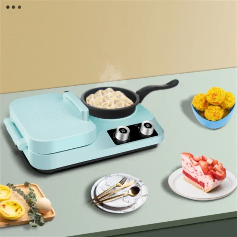 Breakfast Sandwich Press - 4-in-1-Leichtmahlzeit-Maschine/Frühstücksmaschine, kleiner Haushalts-Frühstückskocher, Sandwichmaker, Toastpresse/Toaster.