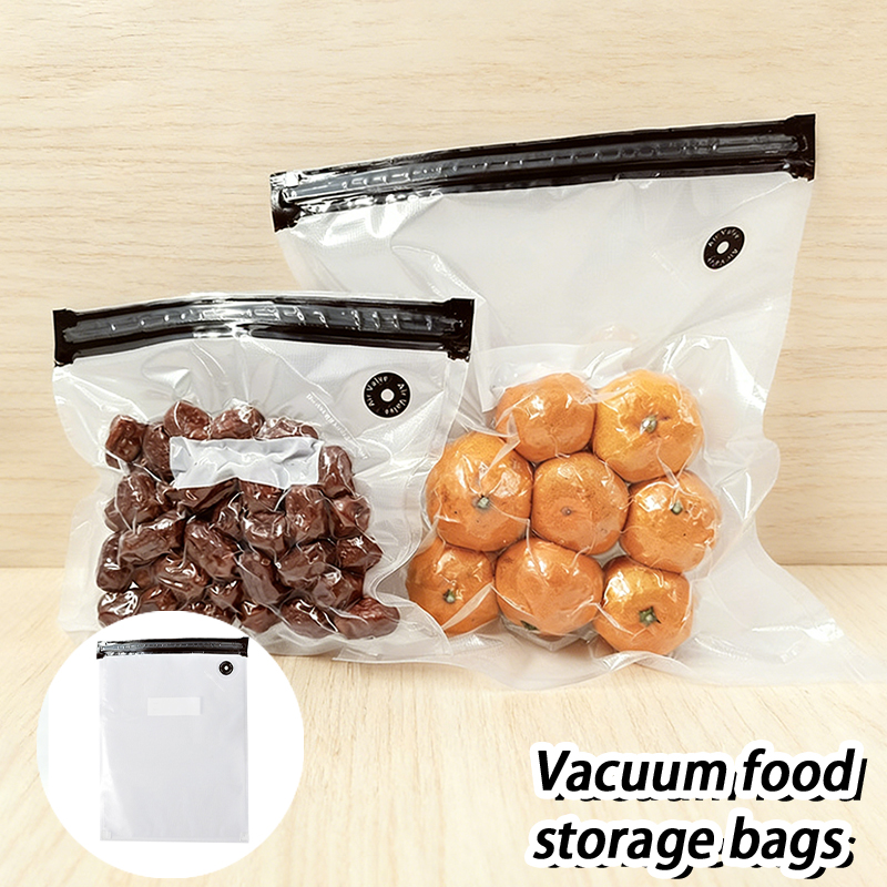 Meal Prep Ziplock - Wiederverwendbare Vakuumierbeutel mit Ziplock-Verschluss, BPA-freie Lebensmittel-Aufbewahrungsbeutel