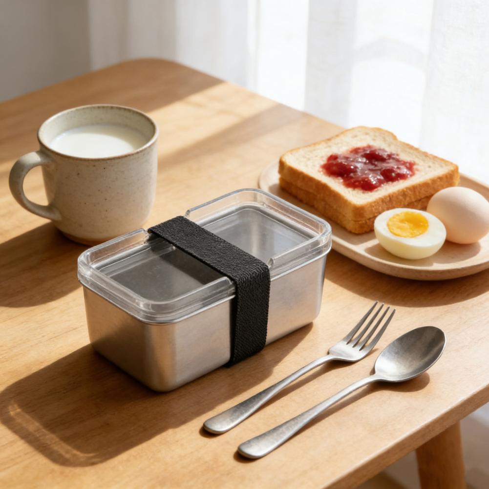 Meal Prep Japanese - Mikrowellengeeignete Lunchbox, Edelstahl-Lunchbox mit Deckel, auslaufsicherer,