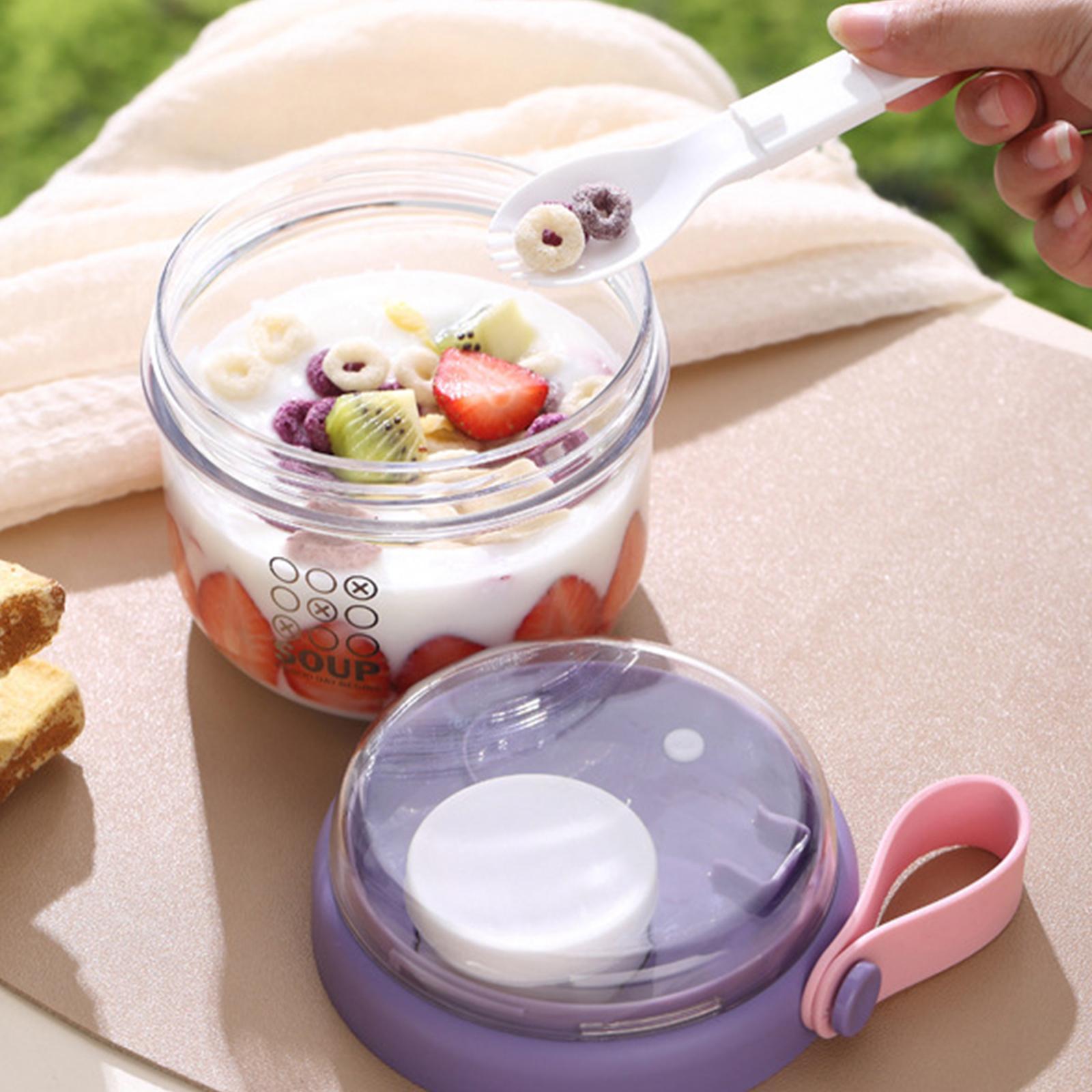 Meal Prep Overnight Oats - Salatbecher mit Luftdichtem Deckel Overnight-Oats-Behälter für