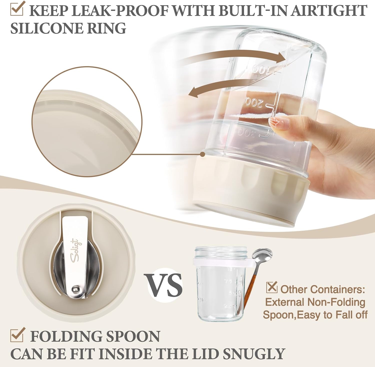 16oz Glasbehälter für Overnigh – Meal Prep Overnight Oats Bewertung und Preis
