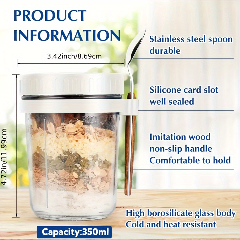 1 Stück/2 Stück Haferflockenbe – Overnight Oat Jar Bewertung und Preis