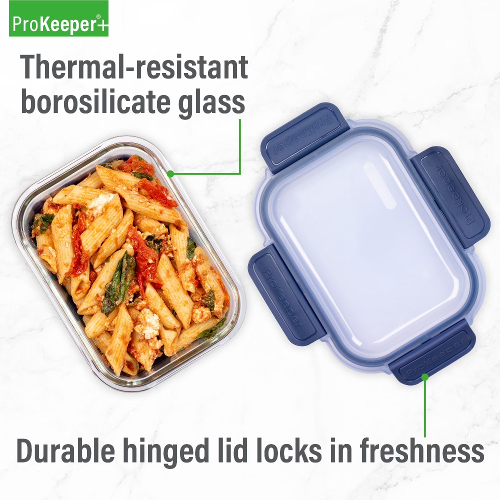 2,8-Cup Glas-Lebensmittelbehäl – Meal Prep Freezer Bewertung und Preis