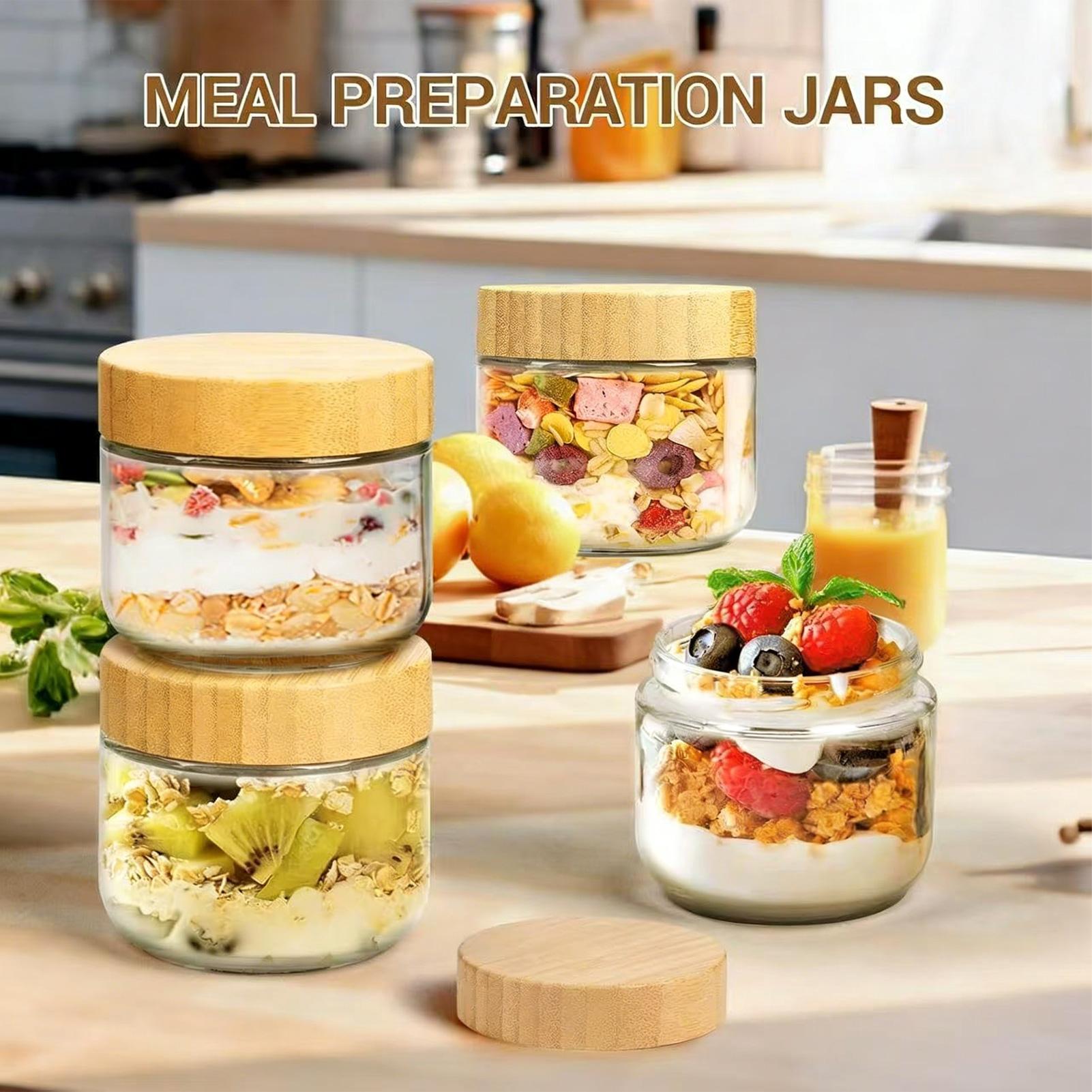 4 Stück Glasbehälter mit Luftd – Overnight Oat Jar Bewertung und Preis