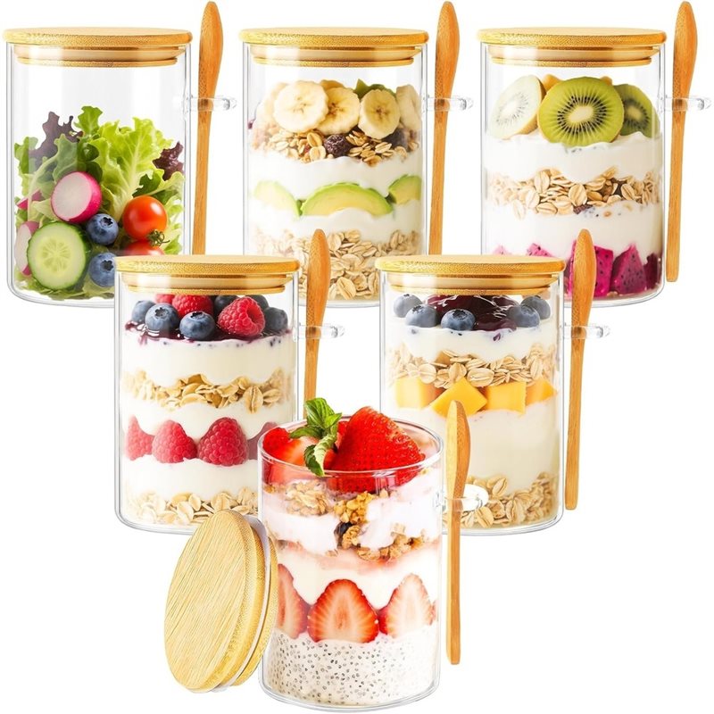 AB46-1Set/6Stück Feuchtigkeits – Overnight Oat Jar Bewertung und Preis