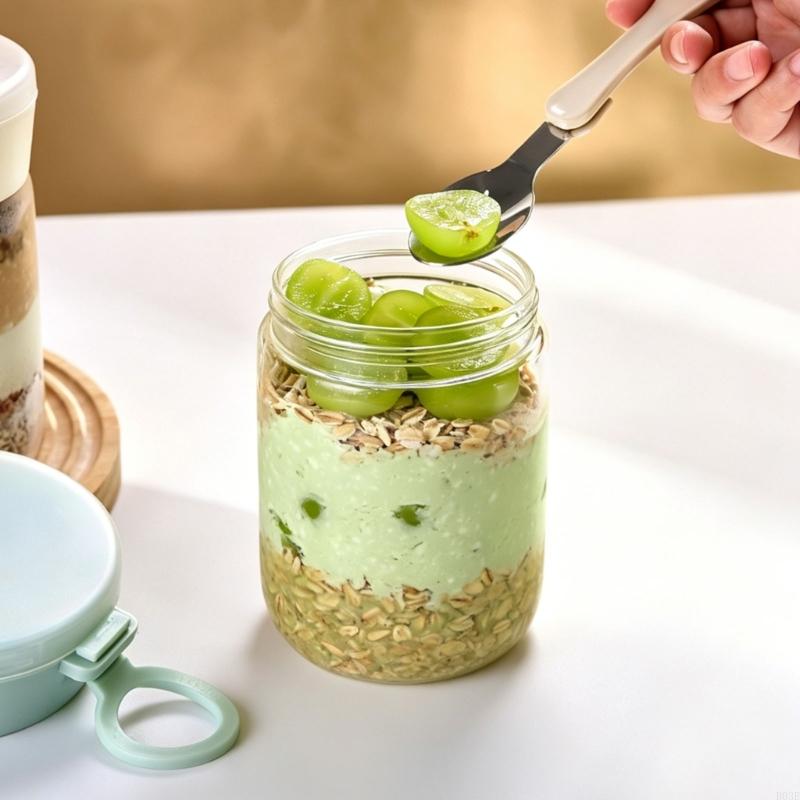 Overnight-Oat-Behälter mit Dec – Meal Prep Overnight Oats Bewertung und Preis