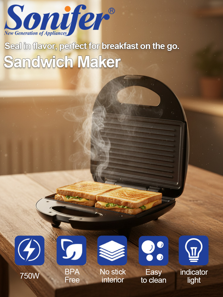 Sandwichmaker Sonifer SF-6173  – Breakfast Sandwich Press Bewertung und Preis