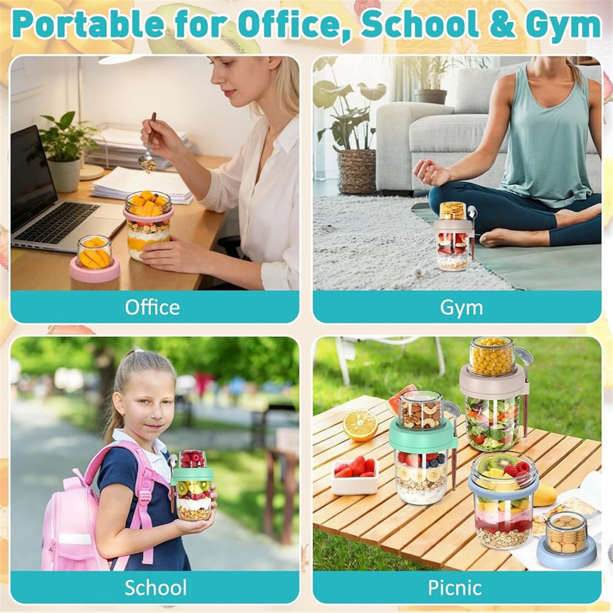 Leichtgewichtige 4er-Pack Over – Overnight Oat Jar Bewertung und Preis