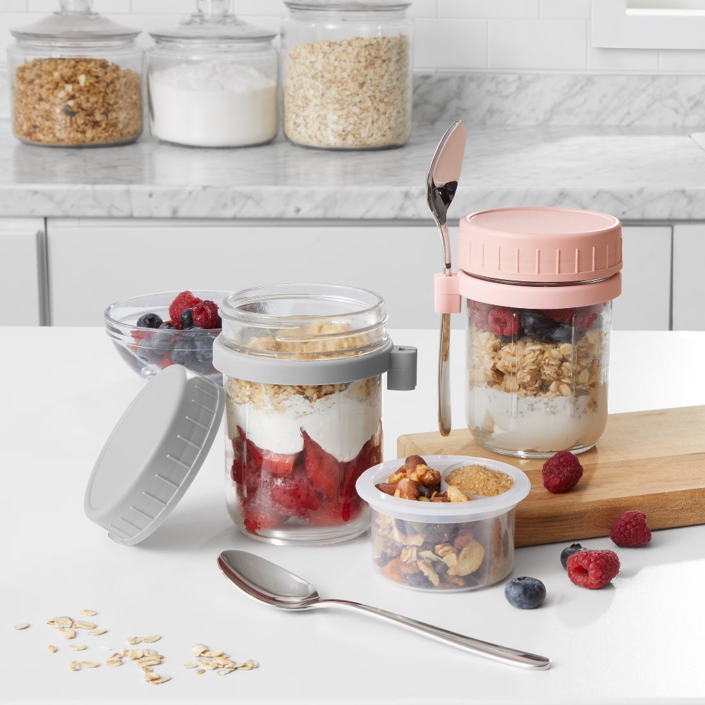 Tragbarer Behälter für Overnig – Meal Prep Overnight Oats Bewertung und Preis