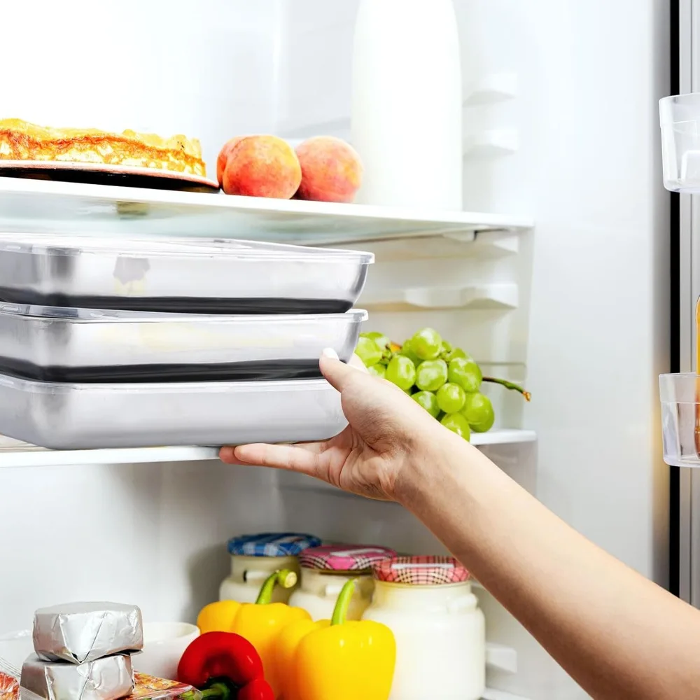 12-teiliges Edelstahl-Lebensmi – Meal Prep Freezer Bewertung und Preis