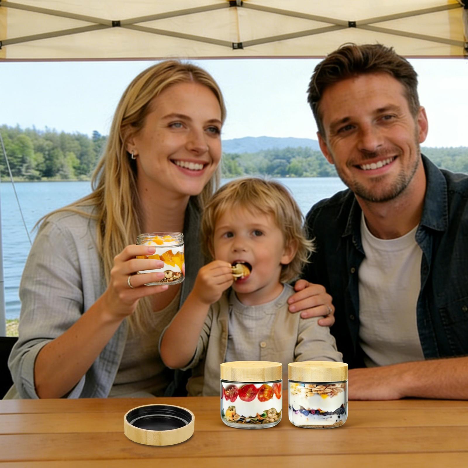Overnight-Oats-Gläser 4 x 300m – Meal Prep Overnight Oats Bewertung und Preis