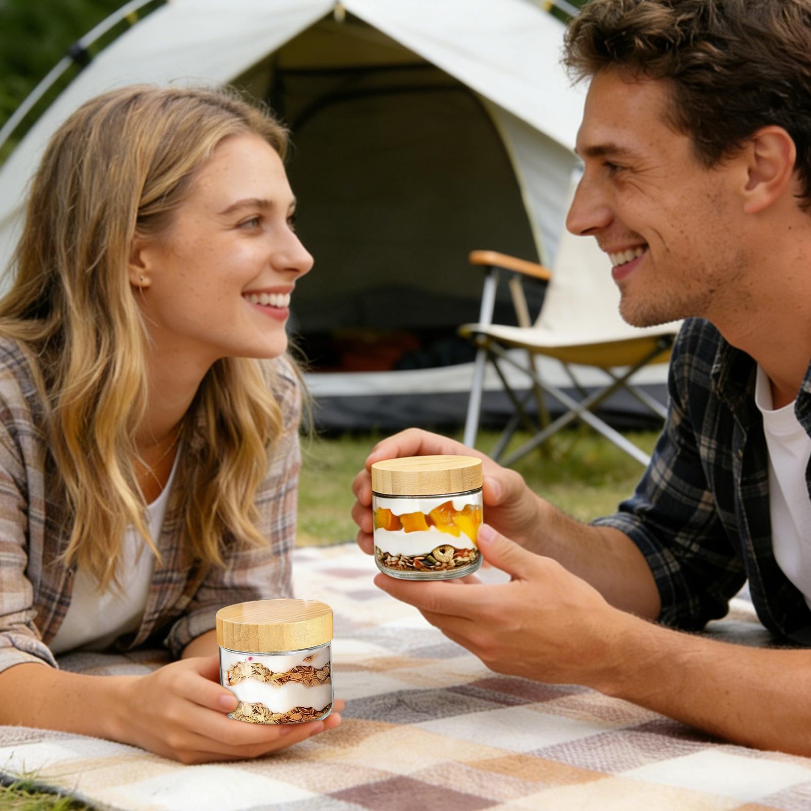 Overnight-Oats-Gläser 4 x 300m – Meal Prep Overnight Oats Bewertung und Preis