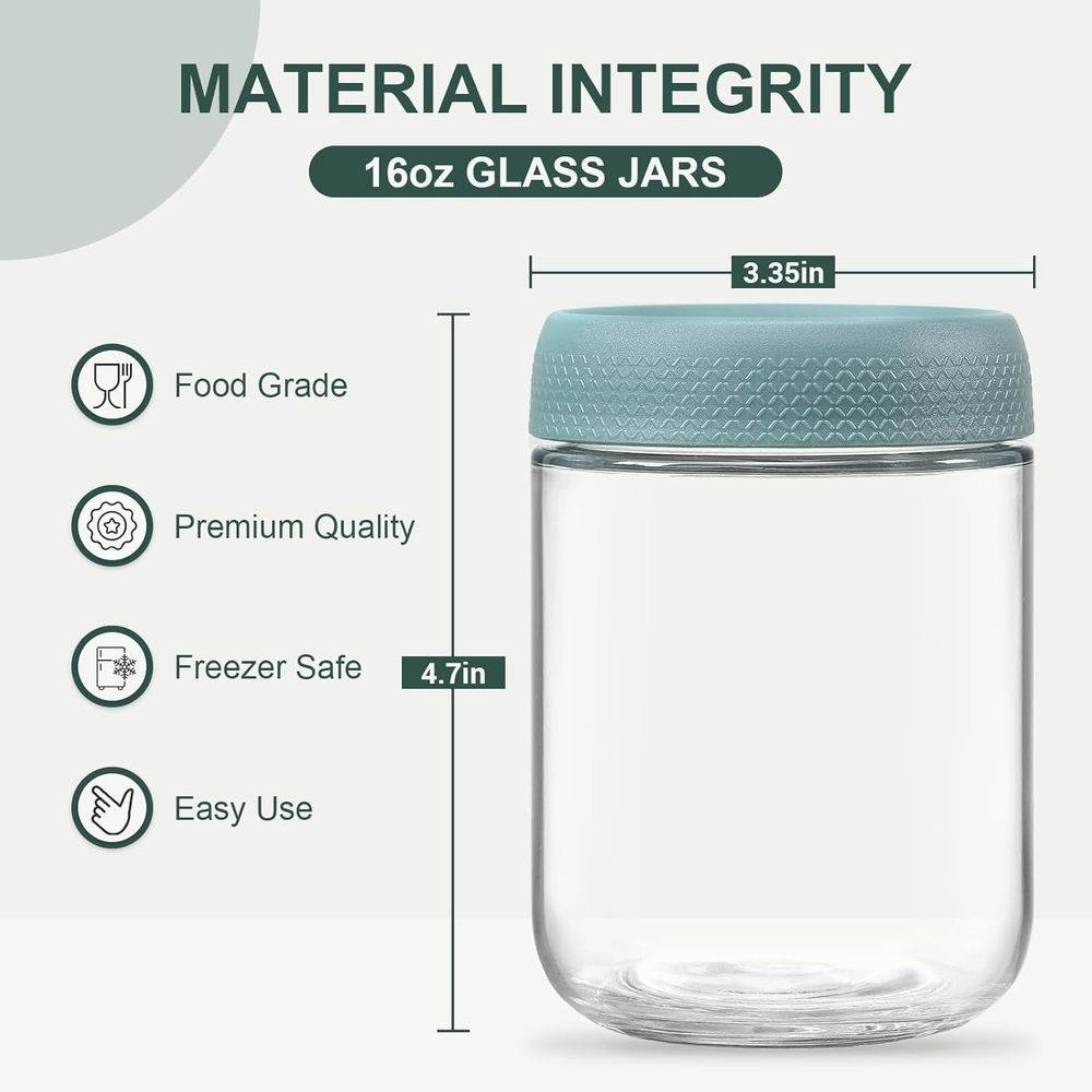 6er-Pack 16 oz Overnight-Oats- – Overnight Oat Jar Bewertung und Preis