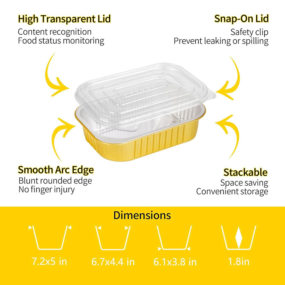 Kleine Aluminiumpfannen mit De – Meal Prep Freezer Bewertung und Preis