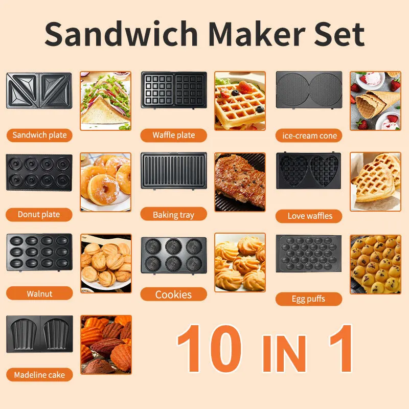 220/110V Haushaltsgeräte 10-in – Breakfast Sandwich Press Bewertung und Preis