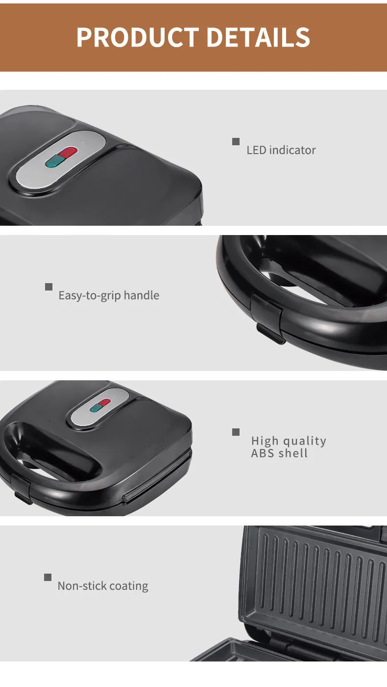 220/110V Haushaltsgeräte 10-in – Breakfast Sandwich Press Bewertung und Preis