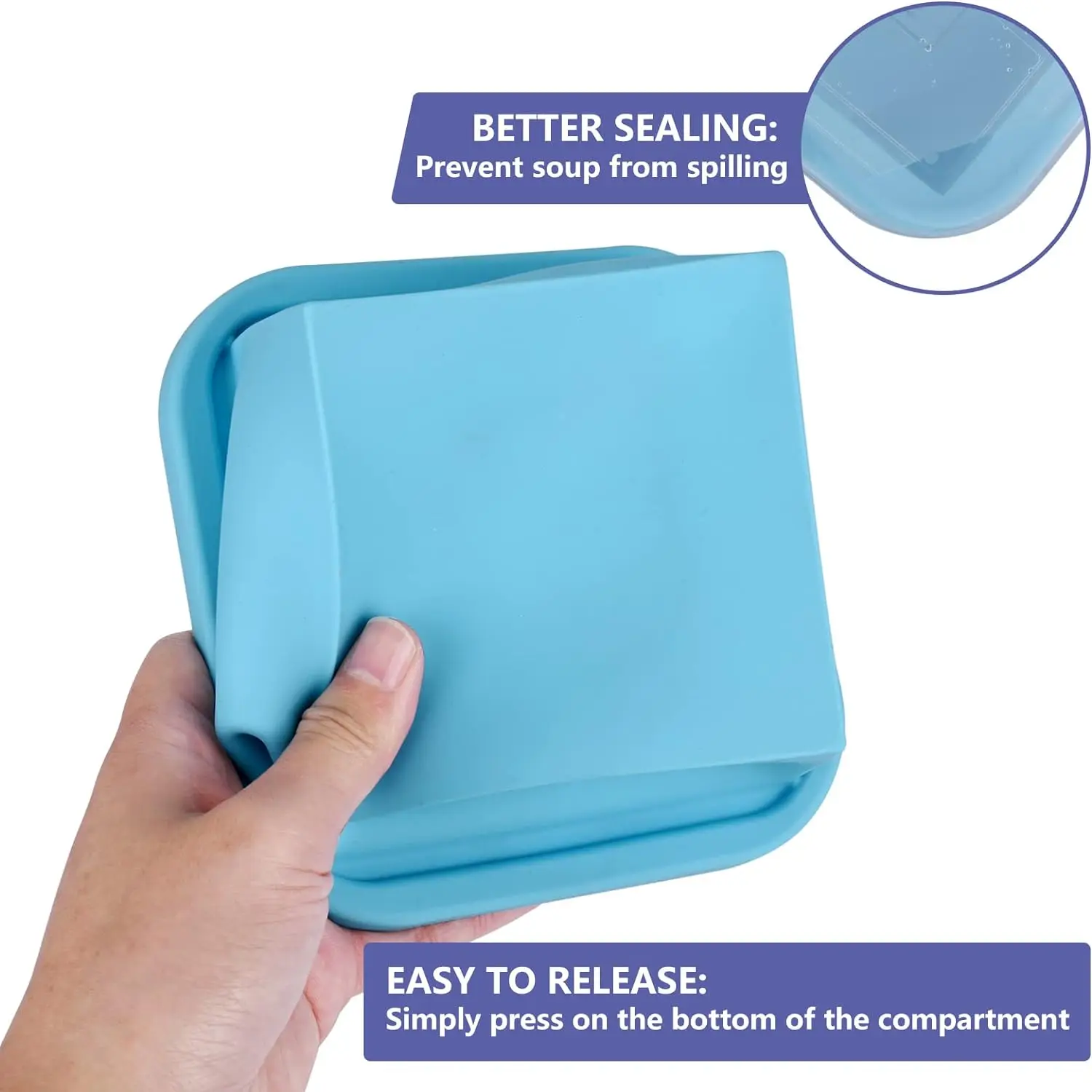 1/2 Tassen Silikon-Suppen-Gefr – Meal Prep Freezer Bewertung und Preis