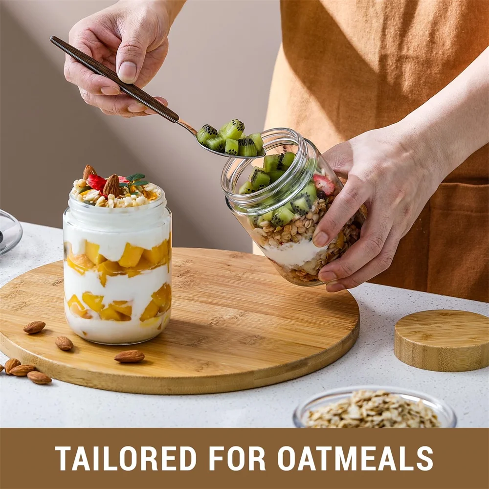 4er-Pack 16oz Overnight-Oats-B – Meal Prep Overnight Oats Bewertung und Preis