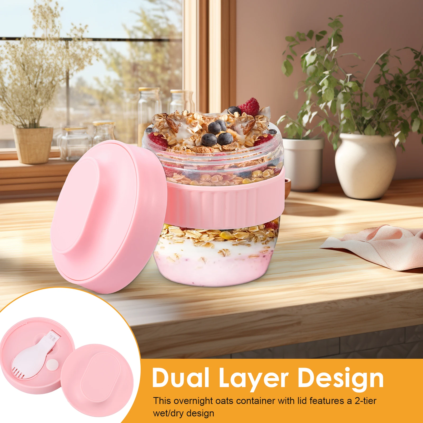 Doppelschichtiger Overnight-Oa – Meal Prep Overnight Oats Bewertung und Preis