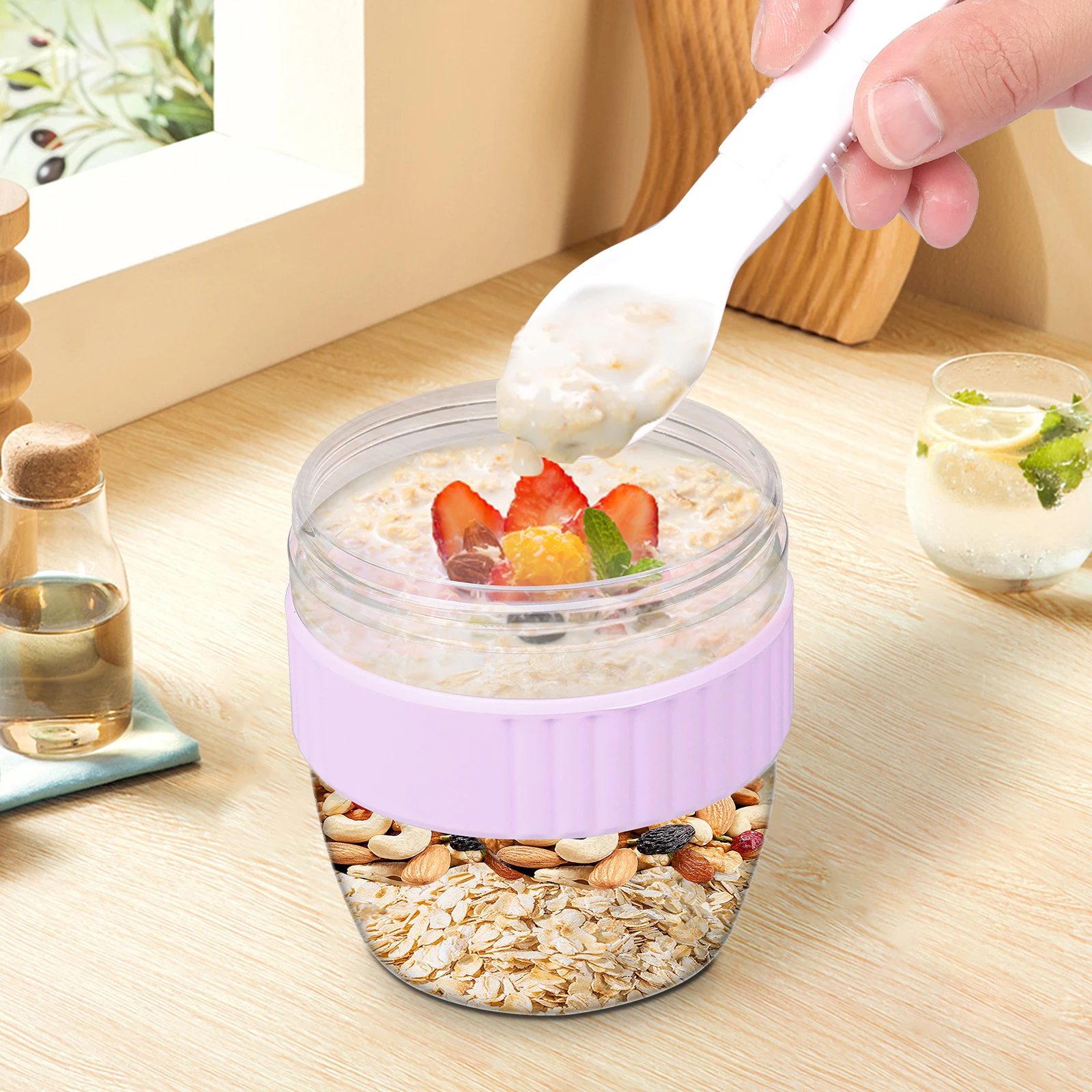 Doppelschichtiger Overnight-Oa – Meal Prep Overnight Oats Bewertung und Preis