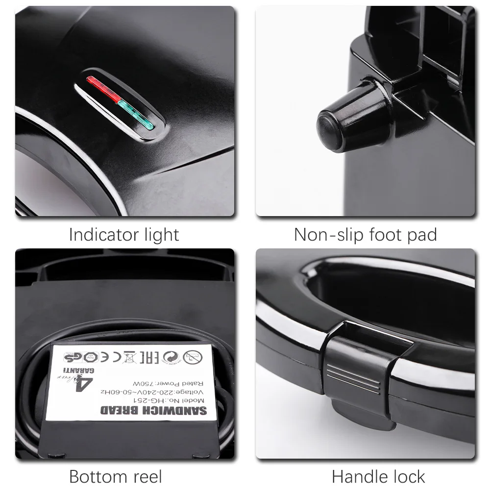 110V-220V Haushaltsgeräte Smil – Breakfast Sandwich Press Bewertung und Preis