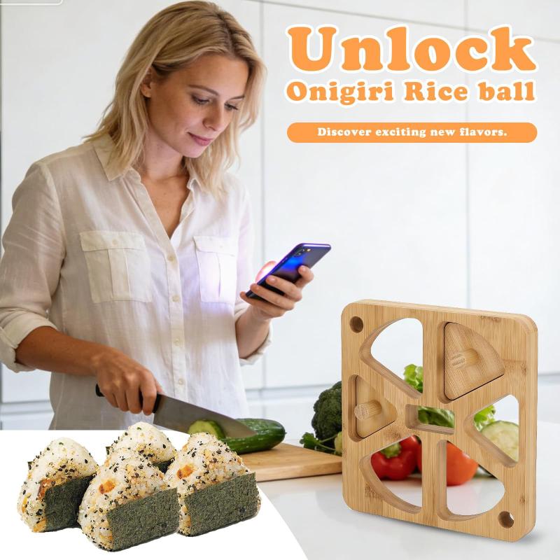 Holz-Onigiri-Reisballform mit  – Meal Prep Japanese Bewertung und Preis