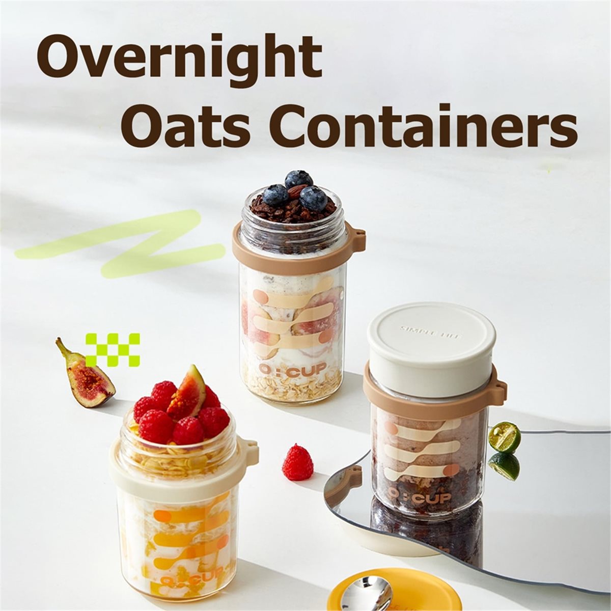 A67T NEU 4er-Pack Overnight-Oa – Overnight Oat Jar Bewertung und Preis