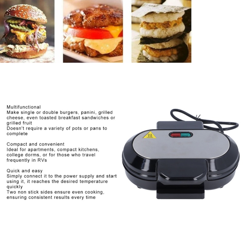 750W Elektrischer Steak-Grill, – Breakfast Sandwich Press Bewertung und Preis